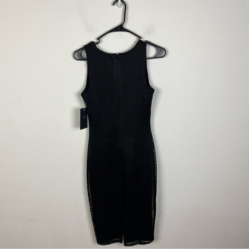 SB by Sheri Bodell Black Eyelet Midi Dress - Picture 6 of 8